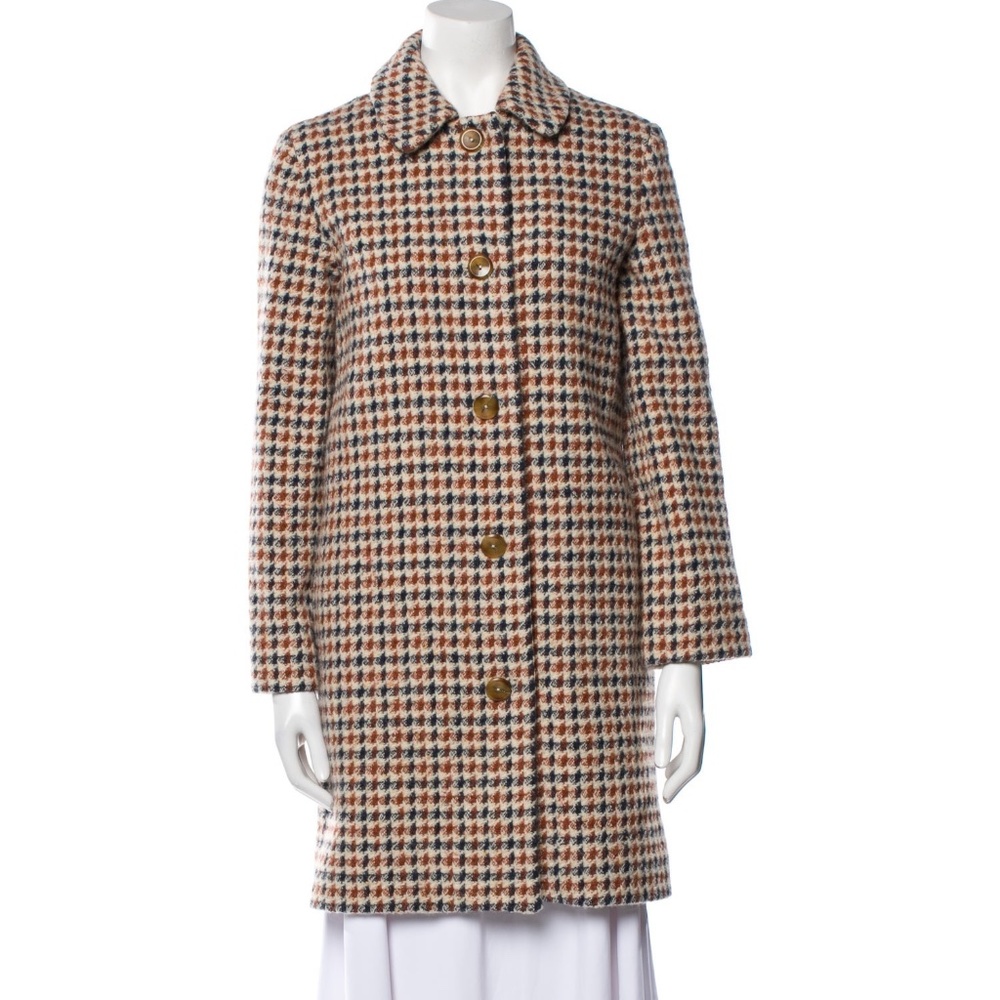 Rare A.P.C. Lilli Coat Brique Multi 36 Small 4 EUC APC